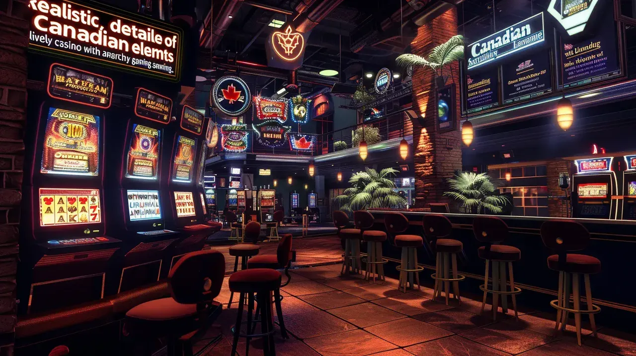 Intérieur d’un casino en ligne moderne